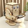 DIY Coin Eating Robot Model Teaching Steam Project Kit Children's Science Experiment Education Toy Wooden Assembly Kit