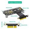 10CM Fast Speed M.2 NGFF NVME SSDs To PCIE 4X Extension Cable with Cooling Fan LED Magnetic Pad