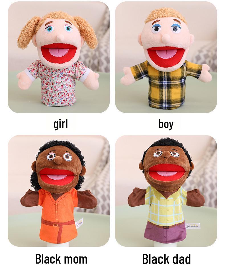 Movable Mouth Plush Hand Puppet for Kids' Performance