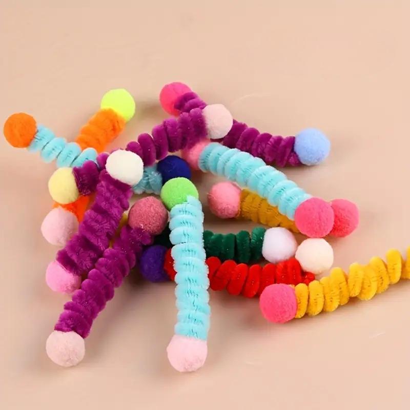 24/12/4pcs Bite-Resistant Repair Cat Toy Set - Indoor Elastic Plush Interactive Teething Toys, Games For Cats, Toys For Cats