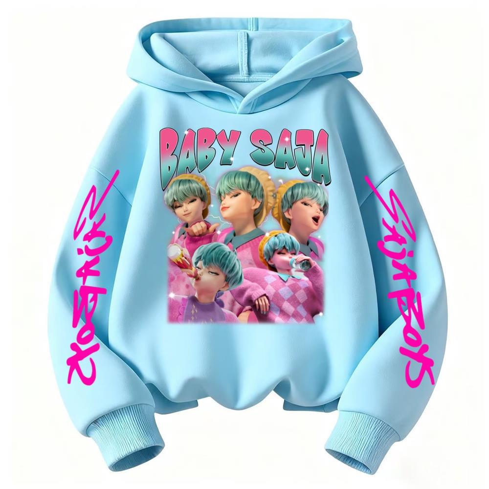 Kpop Devil Hunter Sportswear Children's Hoodie Casual Fashion Autumn/Winter Boys and Girls Comfortable Hoodie Top