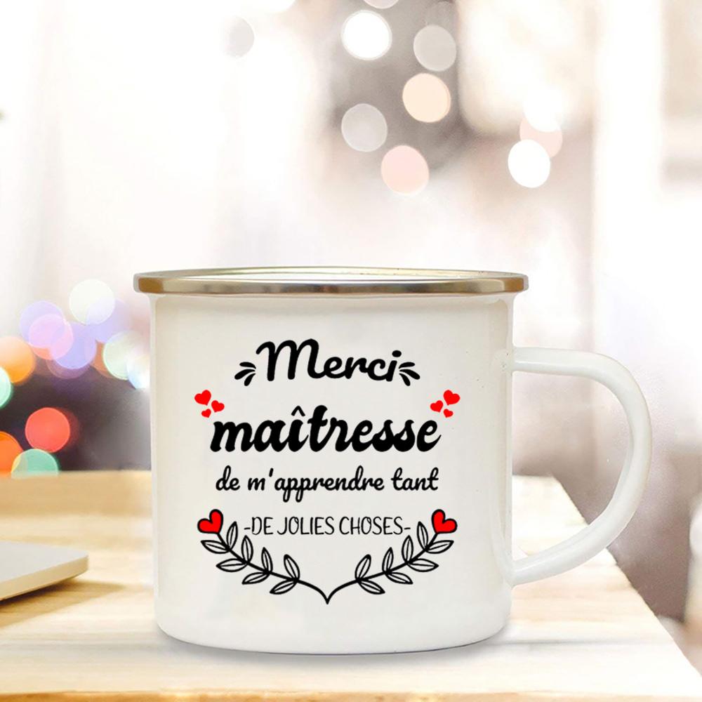 Thank you teacher Enamel Cup Coffee Lover Gift Best Teacher Ever Enamel Tin Novelty Gifts Mug end of school year gifts