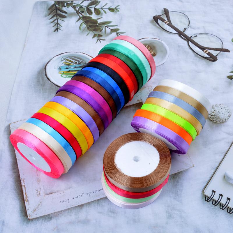 Supply 1Cm Polyester Webbing Ribbon Ribbon, Gift Box Packaging, Happy Candy Box, Bow Ribbon.