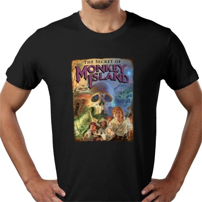 

Monkey Island video game retro 90s Amiga ATARI PC print 100% cotton tee T shirt XL