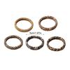 Pack of 5pcs High Elasticity Leopard Print Hair Ties Gentle Nonslip Fabric Hair Bands For Women Girls Daily Styling