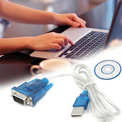 Câble Adaptateur Série USB vers RS232 Mâle vers Mâle USB 2.0 Mâle vers 9 Broches DB 9 Câble Convertisseur Série pour Windows 7/8/9/10