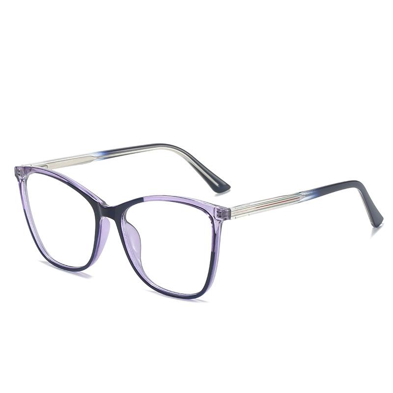 Ferrule Student Face Repair Glasses Frame Anti-Blue Light And Radiation-Resistant Cat'S Eye Tr Flat Mirror
