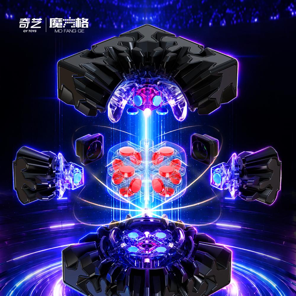 [ECube] QiYi Racing Gear Cube 3x3x3 2026 Newest Magic Cube Magnetic&No Mag MoFangGe Cubes Gear Cubo Magico