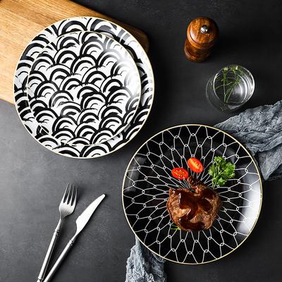 Nordic Ceramic Tableware, Simple And Creative Western Food Plate, Pasta Plate, Western Dessert Plate, Personalized Plate