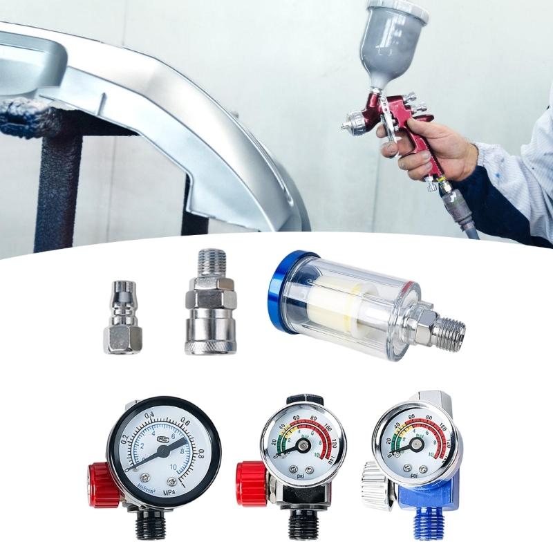 Automotive Painting Accessory Plastic Filter Air Oil Water Separator With Regulator Fit Multiple Sprayer Model