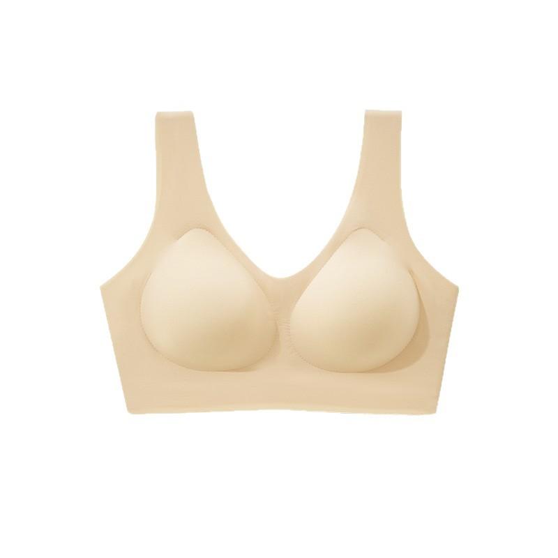 Naked close-fitting seamless vest, no steel ring, soft support, comfortable, high elastic, pull-up breast bra