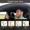 Nackenkissen fürs Auto, PU-Leder, 3D-Memory-Schaum-Füllung, Nackenstütze, Sitz-Kopfstützenkissen, Stützlösung für Kinder und Erwachsene