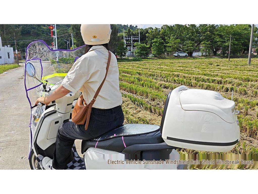 Universal Transparent HD Windproof Rainproof Cover for Electric Vehicles - Widened & Lengthened