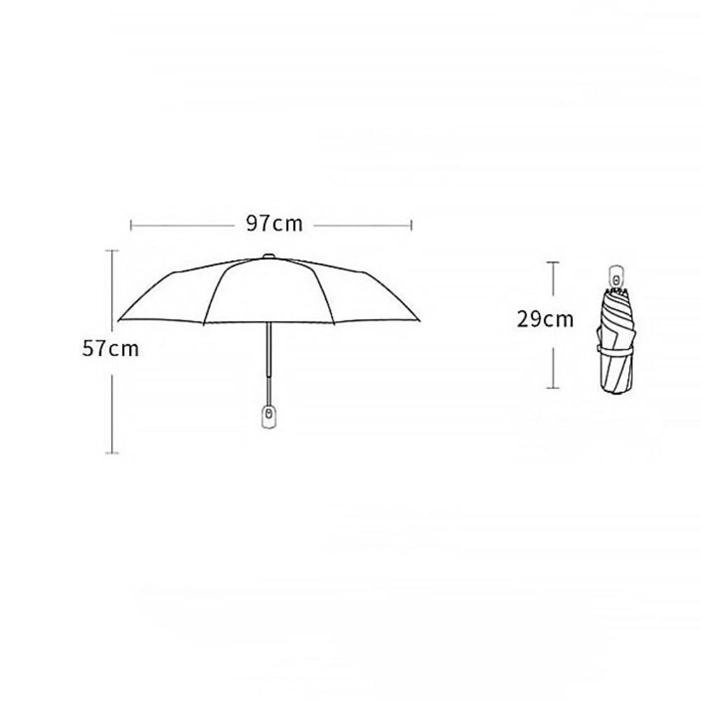 Fresh Floral Print Sun Rain Umbrella Dual-purpose Foldable Umbrella  Travel Accessoreis