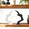 1-4pc Artistic Curved Eyeglass Holder Stand Unique Human Profile Eyeglass Holder Fun Storage Minimalist Desk Line Decor Ornament
