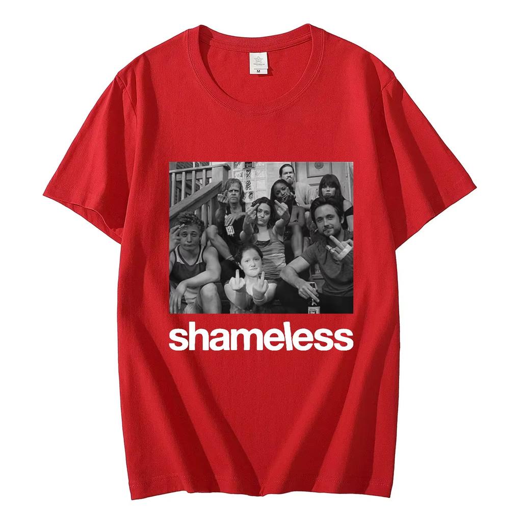 TV Play Shameless Graphic T Shirts Men's Women's Fashion Vintage Short Sleeve T-shirt Streetwear Cotton Oversized T-shirts