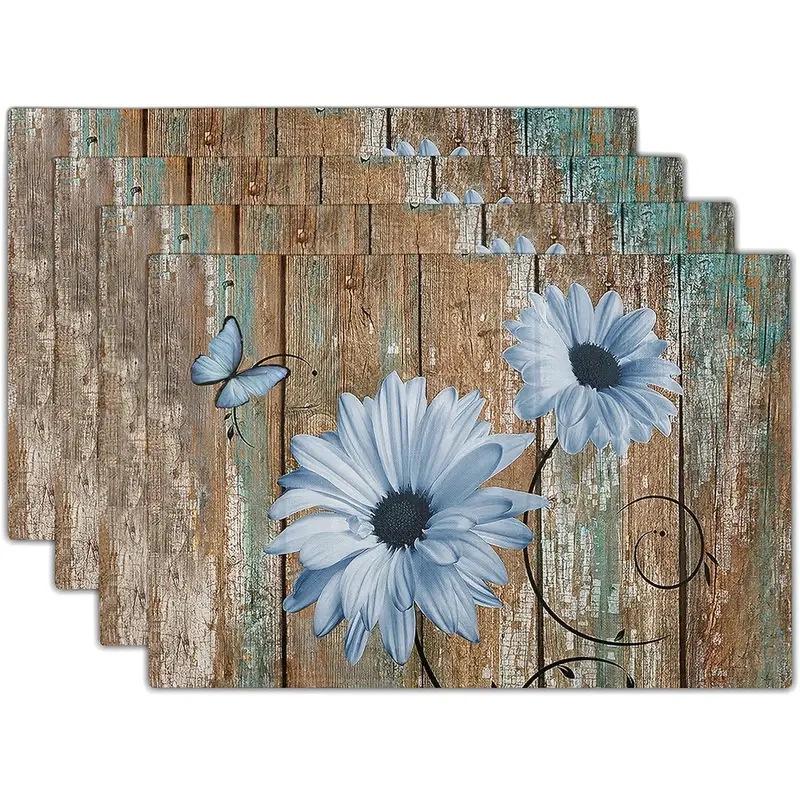 Printed Festival Party Placemats: Stain-Proof, Heat-Resistant Table Decoration