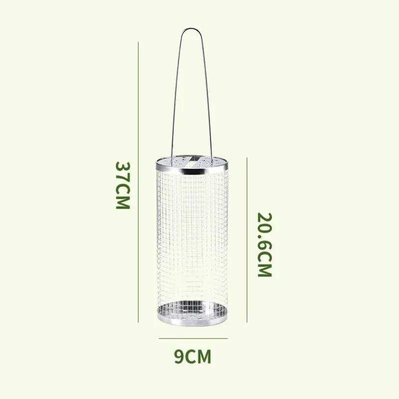 

Переносные решетки для барбекю из нержавеющей стали, корзина для гриля, походная посуда для пикника, круглая решетка для костра, передвижная корзина для гриля