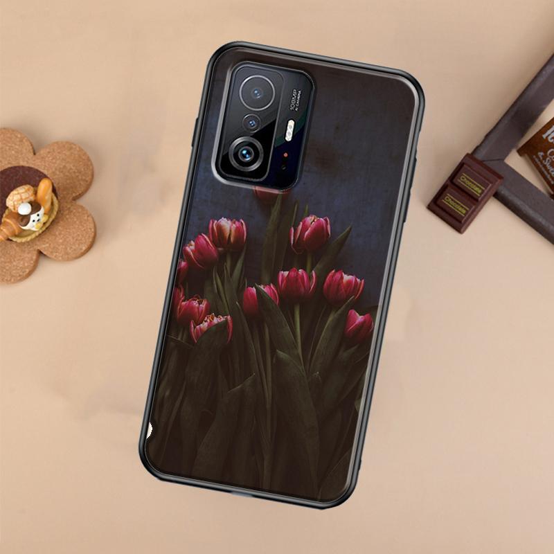 Tulips Flower Case For Xiaomi POCO X7 X6 X5 X3 Pro F3 F5 F6 M6 Pro 13 14 Ultra 11T 12T 13T 14T Pro Cover
