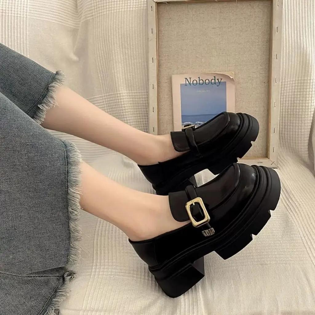 Fashion Brown Punk Platform Women's Shoes 2025 Trend Summer Spring High Quality Fashion Casual With Discount Chic Point 39 Ladies Pumps