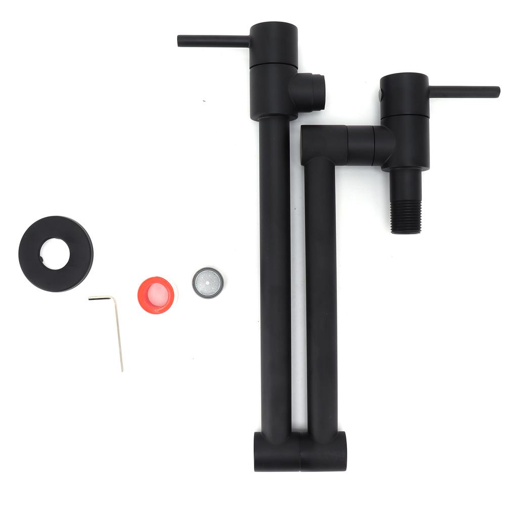 Folding Faucet Water Tap Sink Faucet with 2 Handles for Kitchen Bathroom Water Purifier