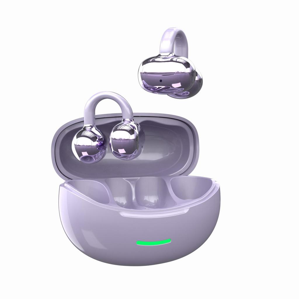 2026 W18 Bone Conduction Open-Ear Bluetooth Ear-Clip Headphones: Pain-Free Long Wear with Extended Battery Life & Customizable Private Model.