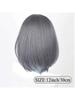 Cheshire Blue Route COS Wig Dark Grey Pick Dyeing Synthetic Hair Resistant To High Temperatures Suitable For Costumes Props Games Costumes Photography