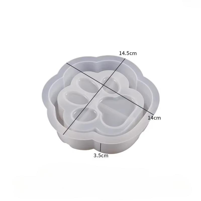 

Пепельница Кошачья Лапа Силиконовая Форма Форма из Эпоксидной Смолы для Сигары Бетон Кристальная Заливка Гипсовая Штукатурка Подставка Шкатулка для Ювелирных Изделий Форма для Хранения светло-серый