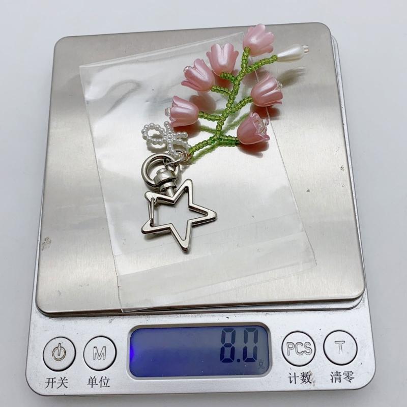 Handmade Beads Keychain Durable Material for Detail Oriented Individuals