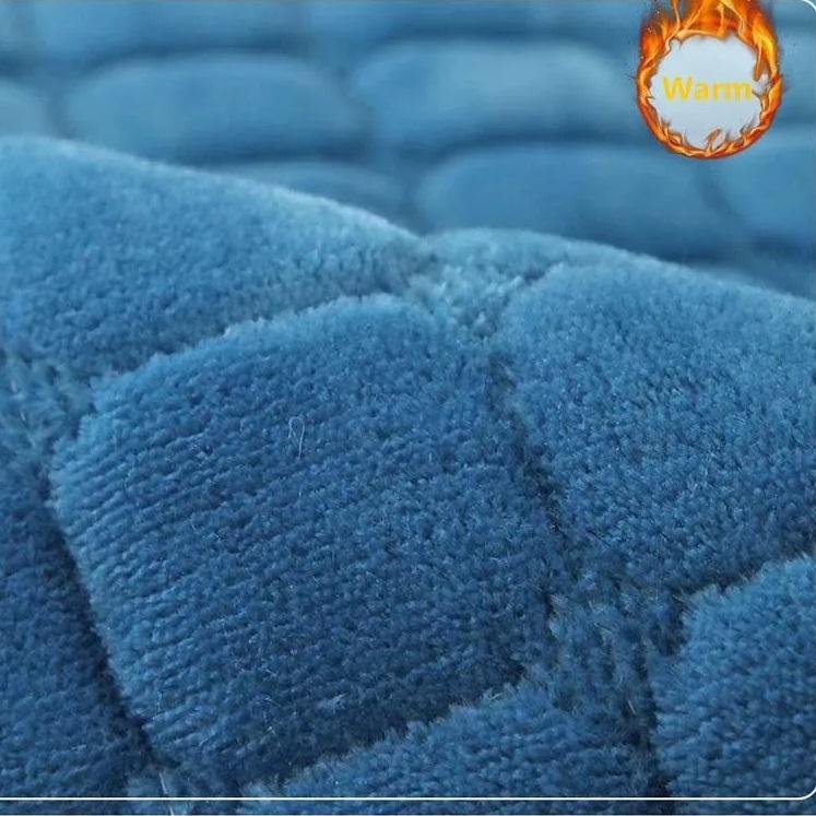 Mote Ensfarge Tykk Flanell Plysj Sofa Håndkle Myk Fløyels Sofatrekk for Sofa Anti-skli Sofatrekk for Stue