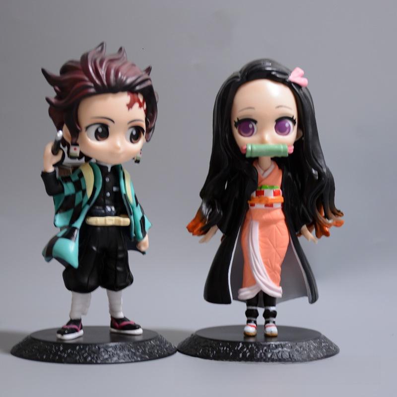 Large Demon Slayer Tanjiro, Zenitsu & Nezuko Car Ornaments Doll Set