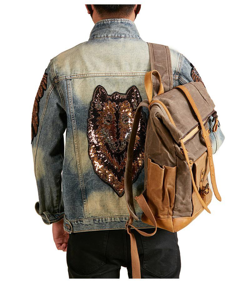 Xintang Men's Distressed Denim Jacket 2025: Trendy Ripped Retro Pique Casual Jacket