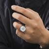  Vintage Tetragrammaton Rings Magical Wahyeh Blessed Pentagram of Solomon Finger Rings for Men Stainless Steel Jewelry