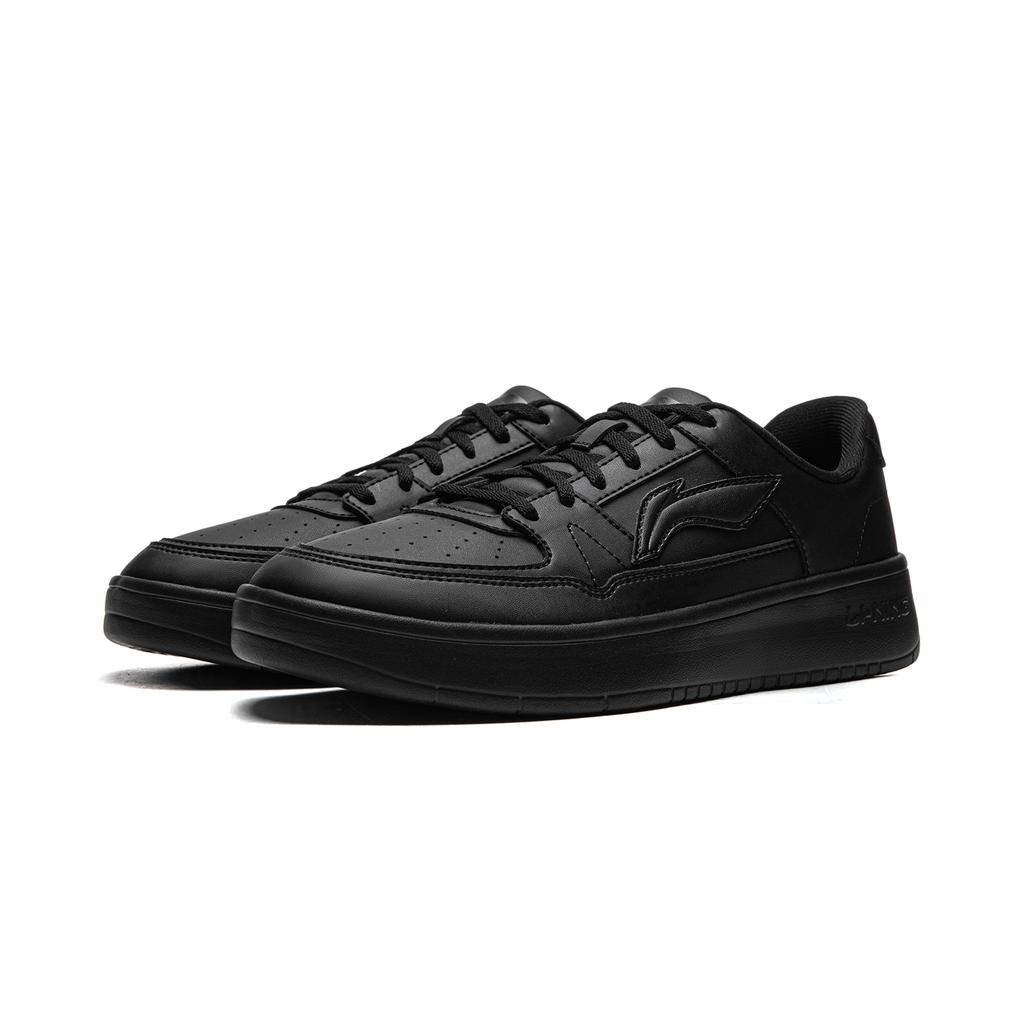 Li Ning Moon Landing 1.0 Black Warrior Trendy Versatile Comfortable Daily Casual Wear Durable Lightweight Breathable Low-Top Skate Shoes AGCV493-9