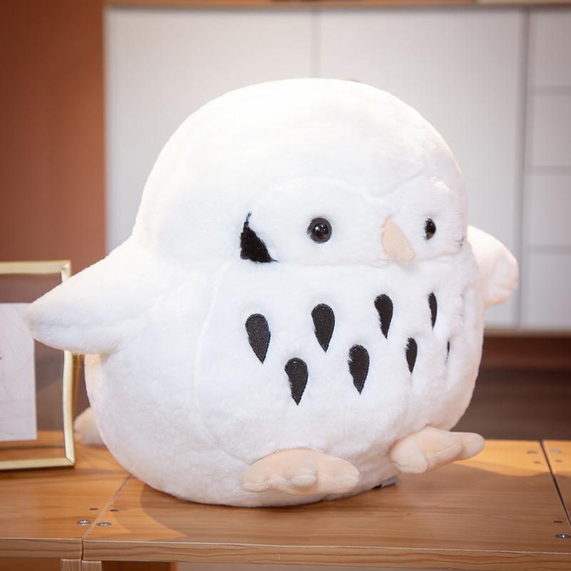 

Cute chubby owl doll plush toy owl doll children soothing rag doll girl birthday gift 38cm（0.36kg） белый