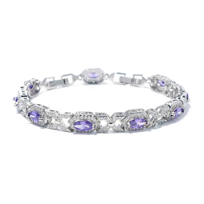 Europe and The United States Explosions Colorful Bracelets Handmade Inlaid Zircon Bracelets Girls Advanced Sense of Jewelry.