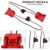 18V Battery Adapter Pair with 30A Fuse for DIY Projects Fits 14 4V 18V 20V MAX Lithium Ion Batteries Plastic Material