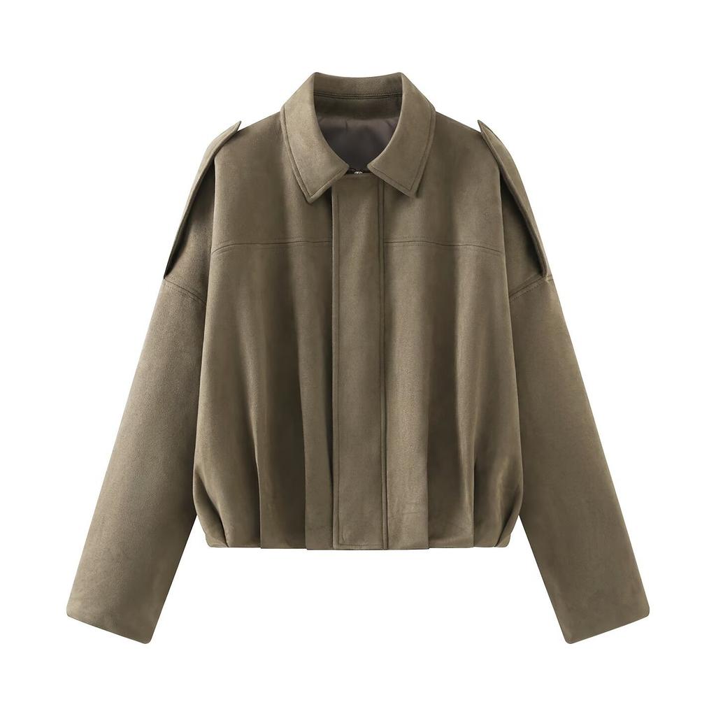 European and American Style, New Women's Clothing, Fashionable, Casual, Versatile, Imitation Deerskin Jacket