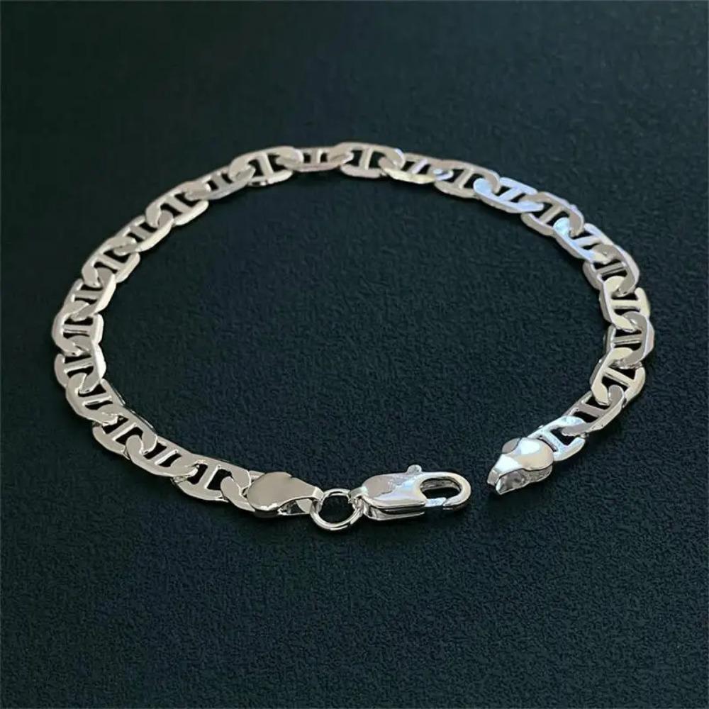 Neues feines Kupfer Massivkettenarmband für Damen Herren Charms Partygeschenk Hochzeitsfeier Modeschmuck Geschenk