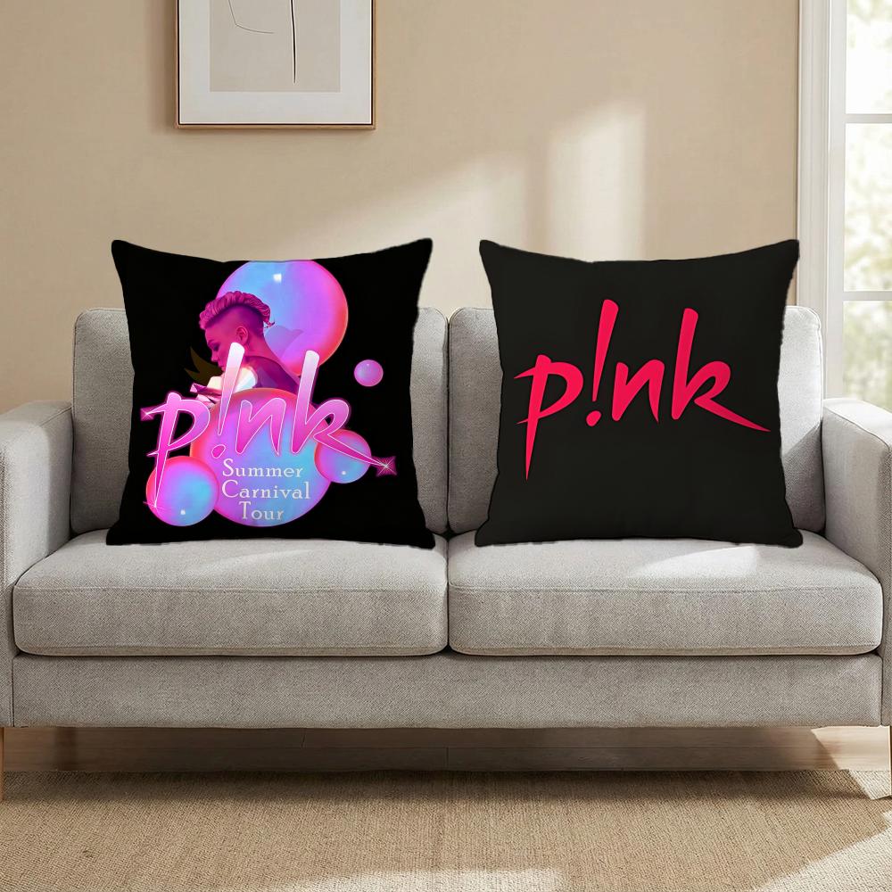 Singer - P!Nk Cushion Cover Cushion Cover Set 4Pcs 50X50 45X45 40X40 Pillowcase Decorative Sofa Home Decor