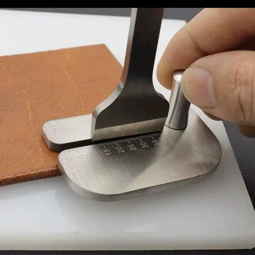 1pc Simple Craft DIY Tool Press Plate PU Leather Chisel Punching Auxiliary Puller Tool With Edge Chamfer Tool