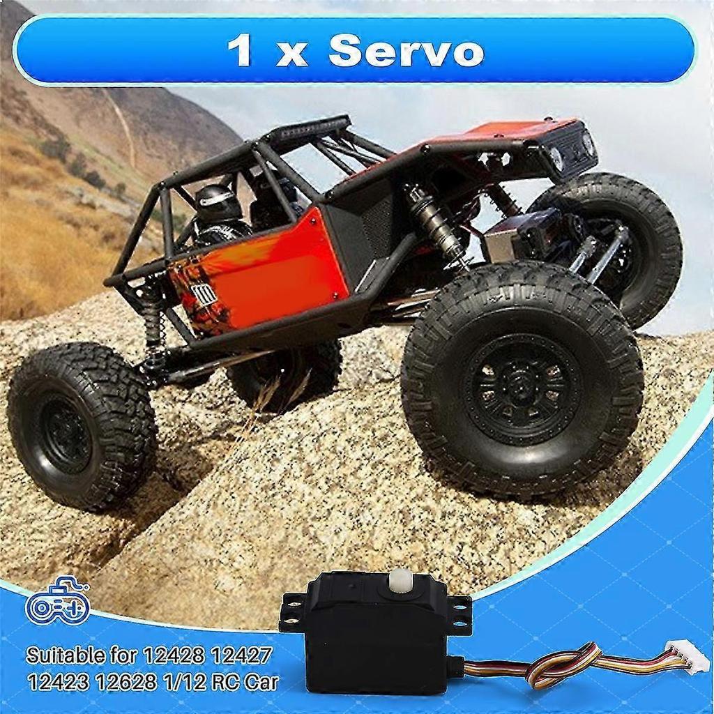Neues Fünf-Draht-Servo für 12428, 12427, 12423, 12628 RC-Auto-Upgrade-Teile - Kompatibel mit Zubehör im Maßstab 1/12