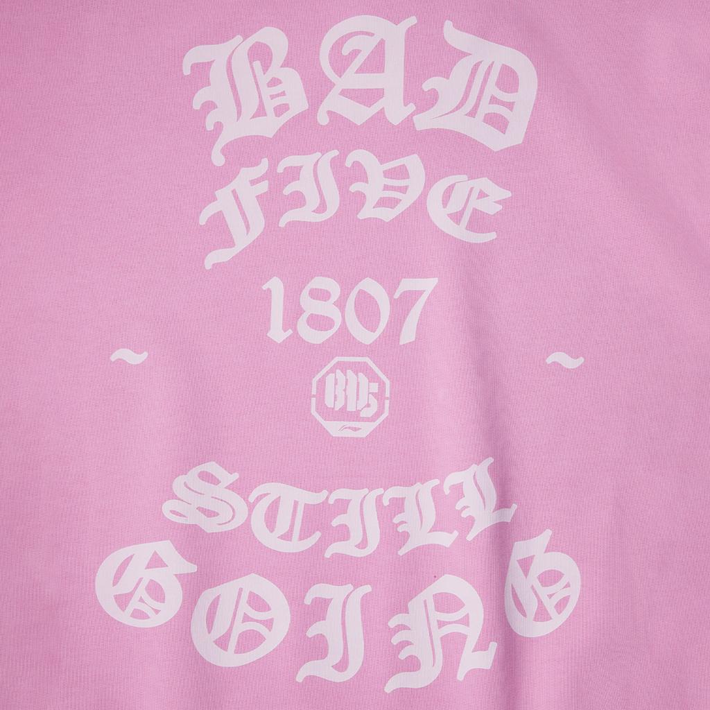 Li Ning Basketball Collection BadFive Collection Sweatshirt Men's Dream Pink AWDV799-3