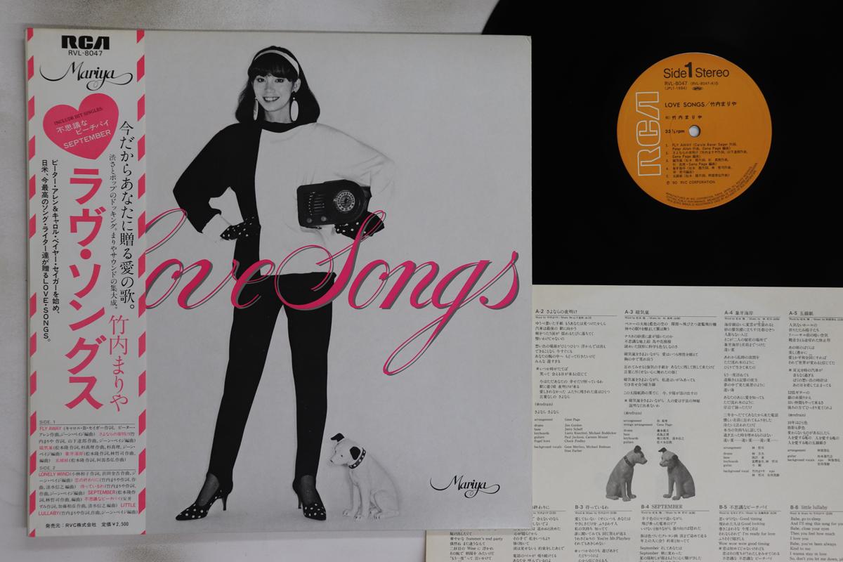 

LP Record MARIYA TAKEUCHI - Love Songs RVL8047 RCA 1980 Japan Obi Japanese Pop/Rock Used