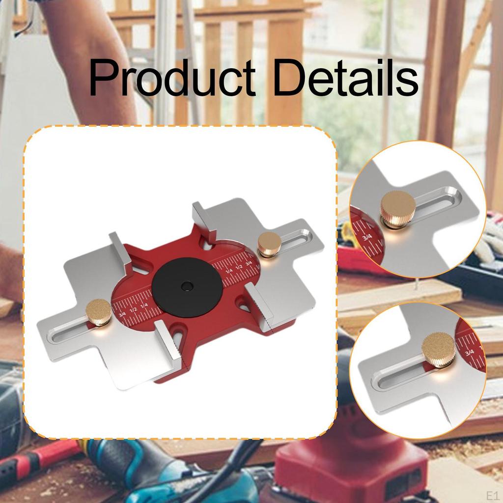 Punching Template with Scale Wood Router Slotting Lightweight Woodworking Base for Cupboard
