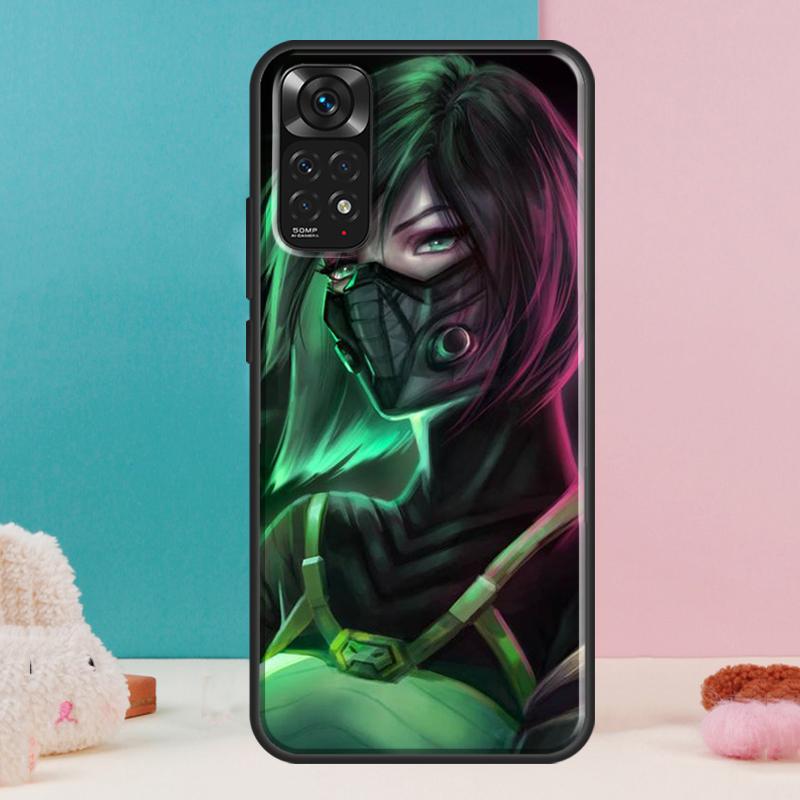 V-Valorant Case For Xiaomi Redmi Note 13 12 Pro 14 11 9 10 9S 10S 11S 12S Redmi 14C 13C 10C 12C Cover