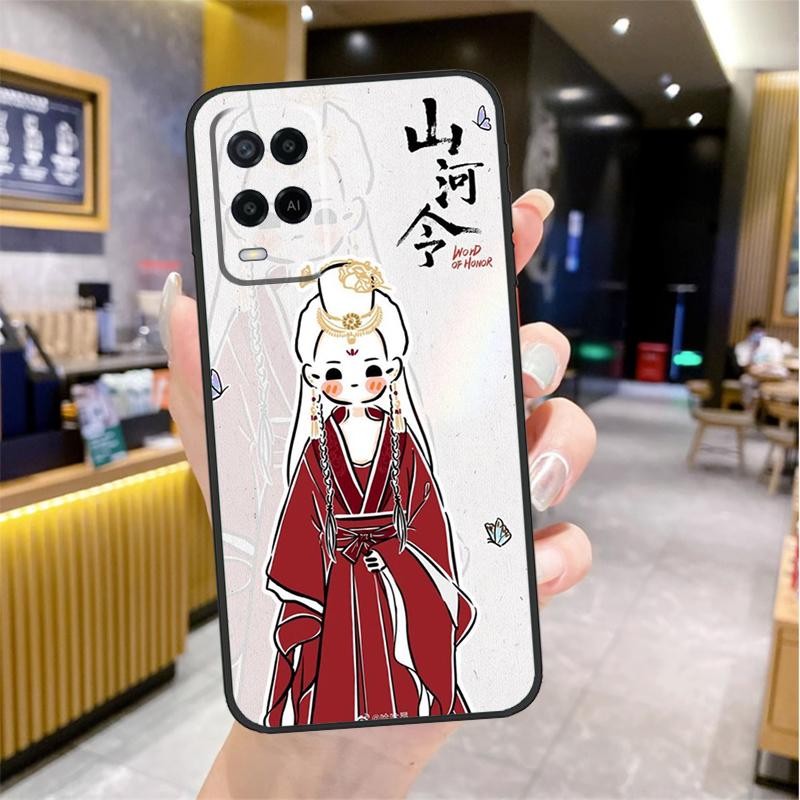WORD OF HONOR Shan He Ling cartoon Case For Oppo A5 Pro A15 A17 A57 A77 A60 A80 A40 A18 A38 A58 A78 A98 A96 A76 A16 A94 A74 A54