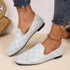 Shoes for Women 2025 High Quality Slip On Women's Flats Plus Size Casual Flats Women Round Toe Soft Bottom Outdoor Ladies Shoes