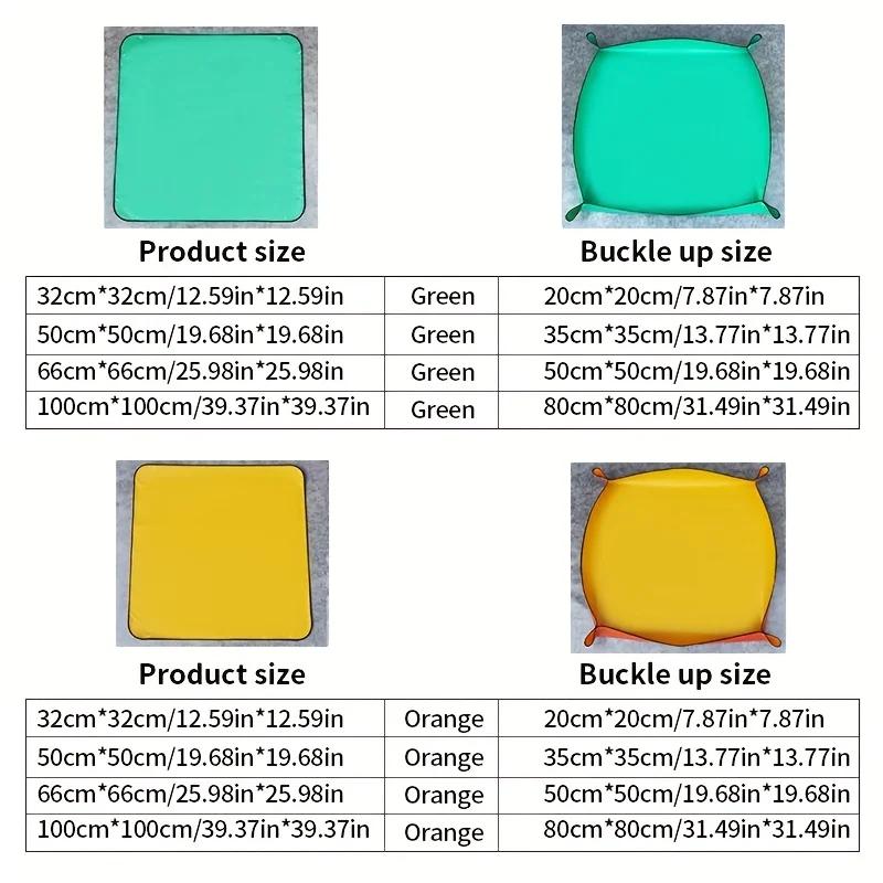 1pc Planting Mat 33cm -100cm Garden Potting Pad Foldable Garden Plant Flower Pot Transplanting Waterproof Mats Plant Accessories