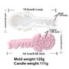 DIY Rose Heart Candle Molds 2D Love Slogan Aromath Soap Resin Mold Chocolate Cake Baking Tool Valentine's Day Decoration Gifts